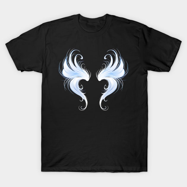 Angels Wings on Black Background ( Third ) T-Shirt by Blackmoon9